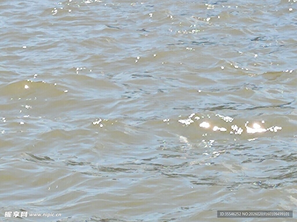 波光粼粼的水面