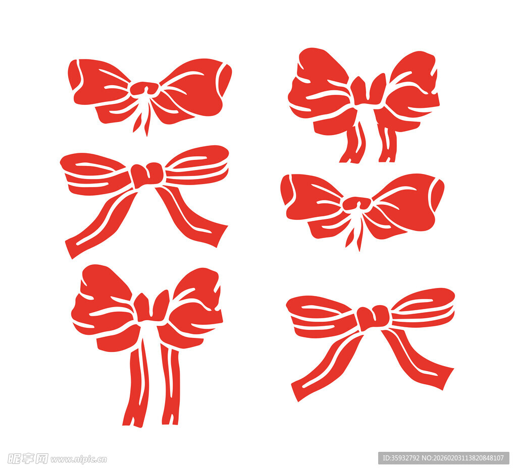 红色蝴蝶结