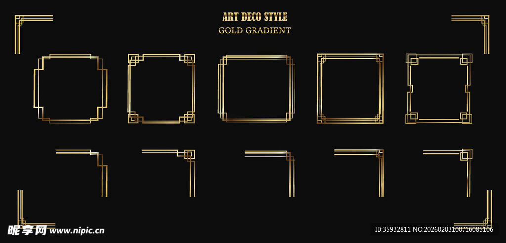 金色边框