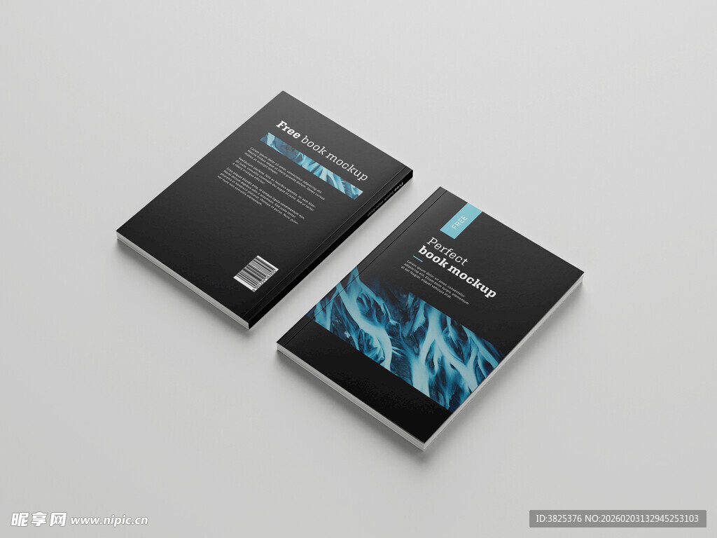 黑色封面书籍画册样机展示