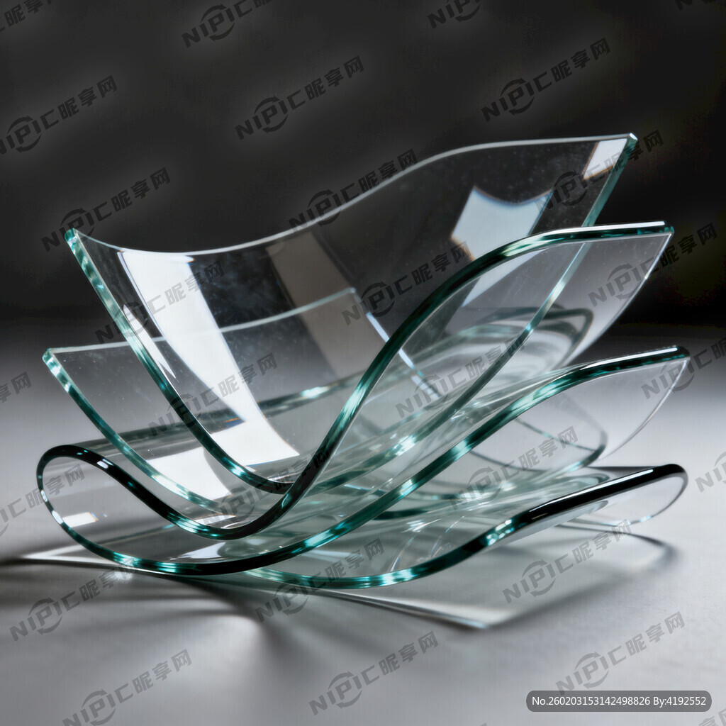 生成6片玻璃 弯曲层叠图