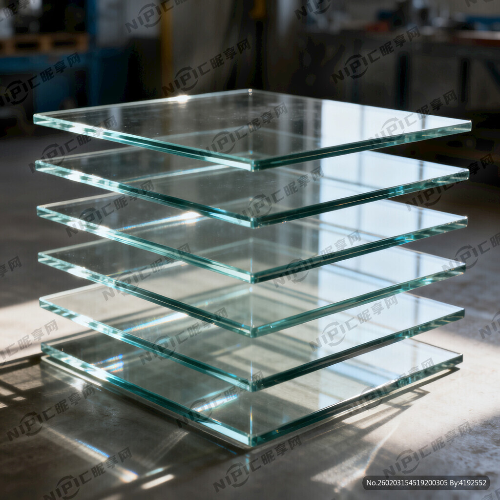 生成6片玻璃  层叠图