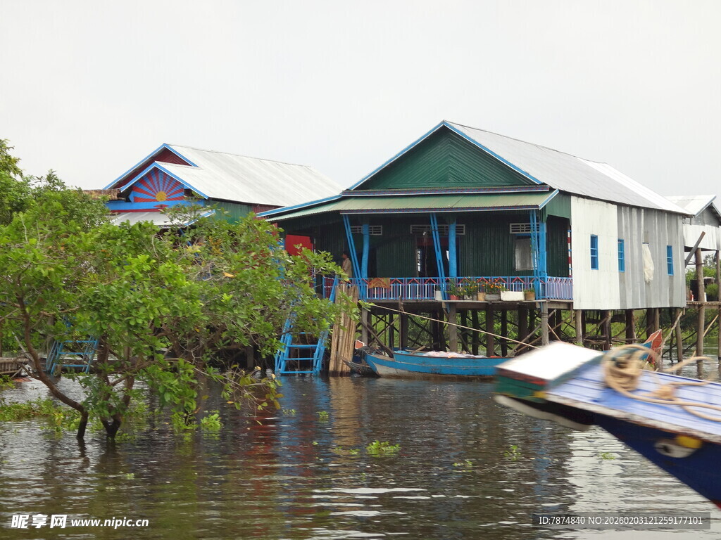 越南水上民居 独特水乡景致