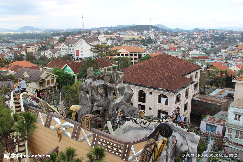 越南俯瞰特色建筑景观