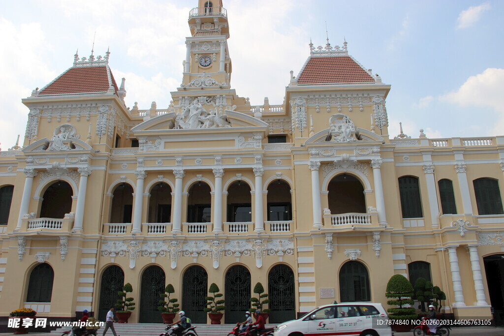 越南金边市政厅建筑外观