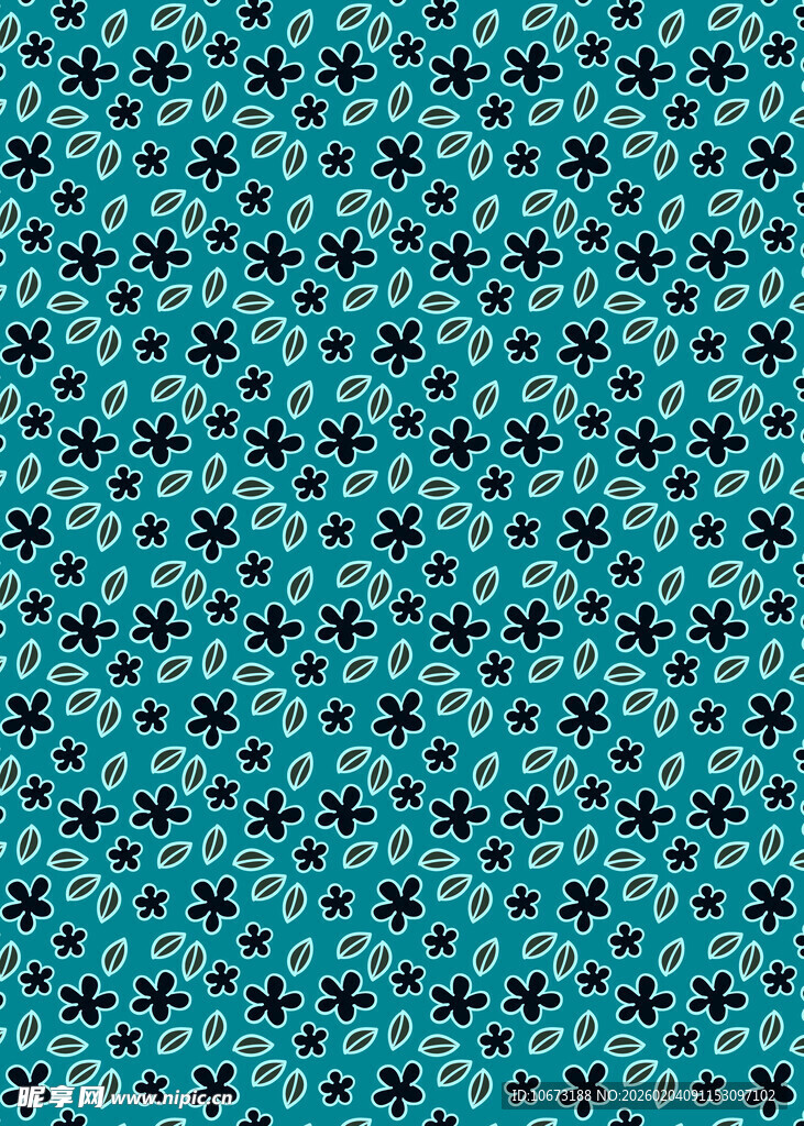 蓝底黑星无缝图案纹理