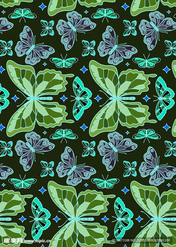 蝴蝶图案背景纹理