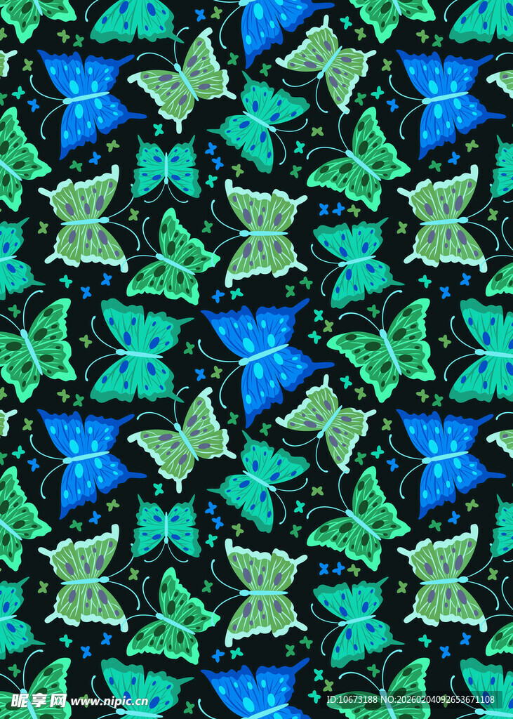 多彩几何星形图案纹理