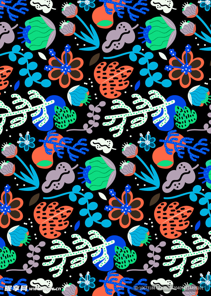 多彩抽象几何图案纹理