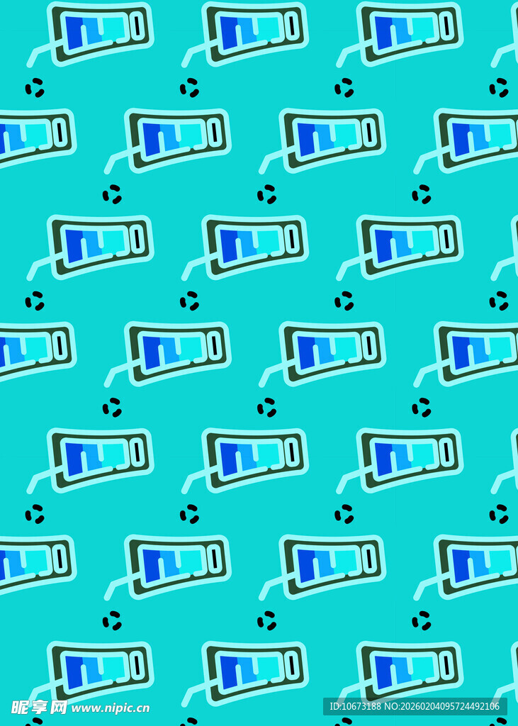 饮品图案的清新背景图