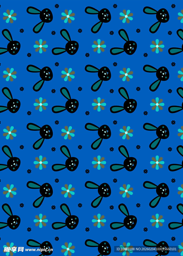 蓝色几何图案无缝背景