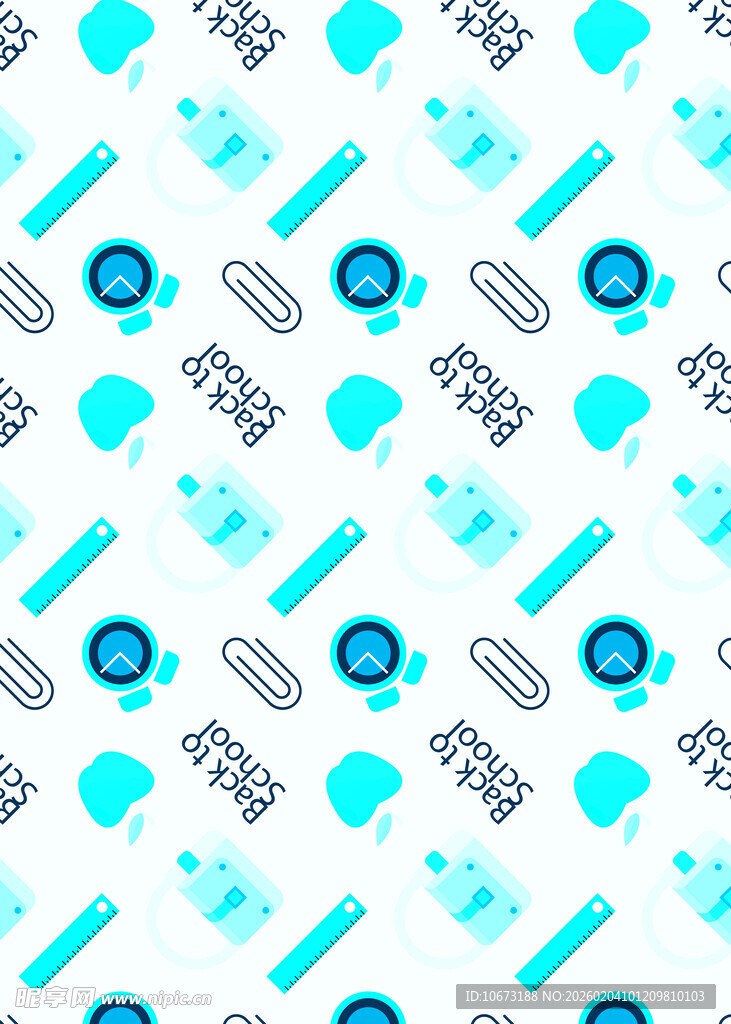 清新医疗元素无缝图案