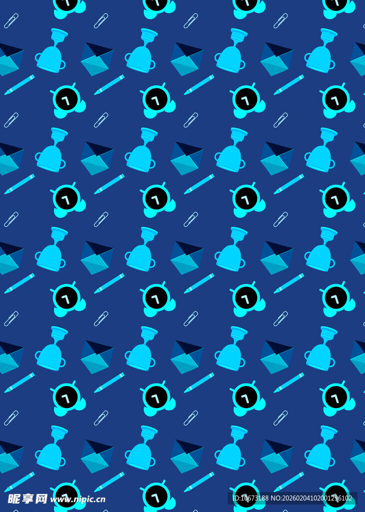 蓝色几何图案背景纹理