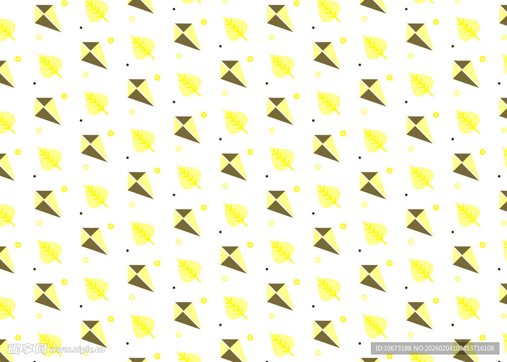 黄色小花图案背景纹理