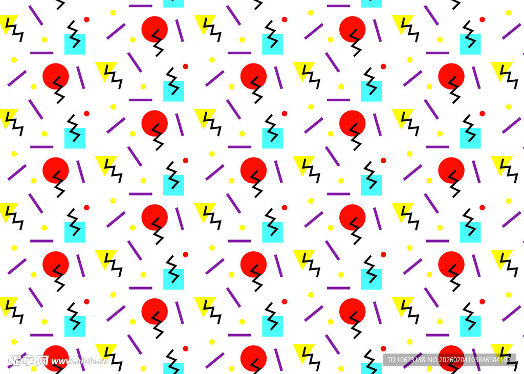 多彩气球动物图案背景