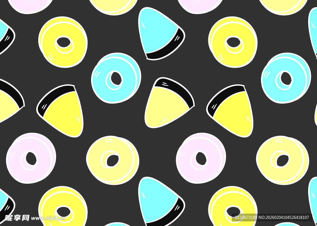 多彩水果图案无缝背景