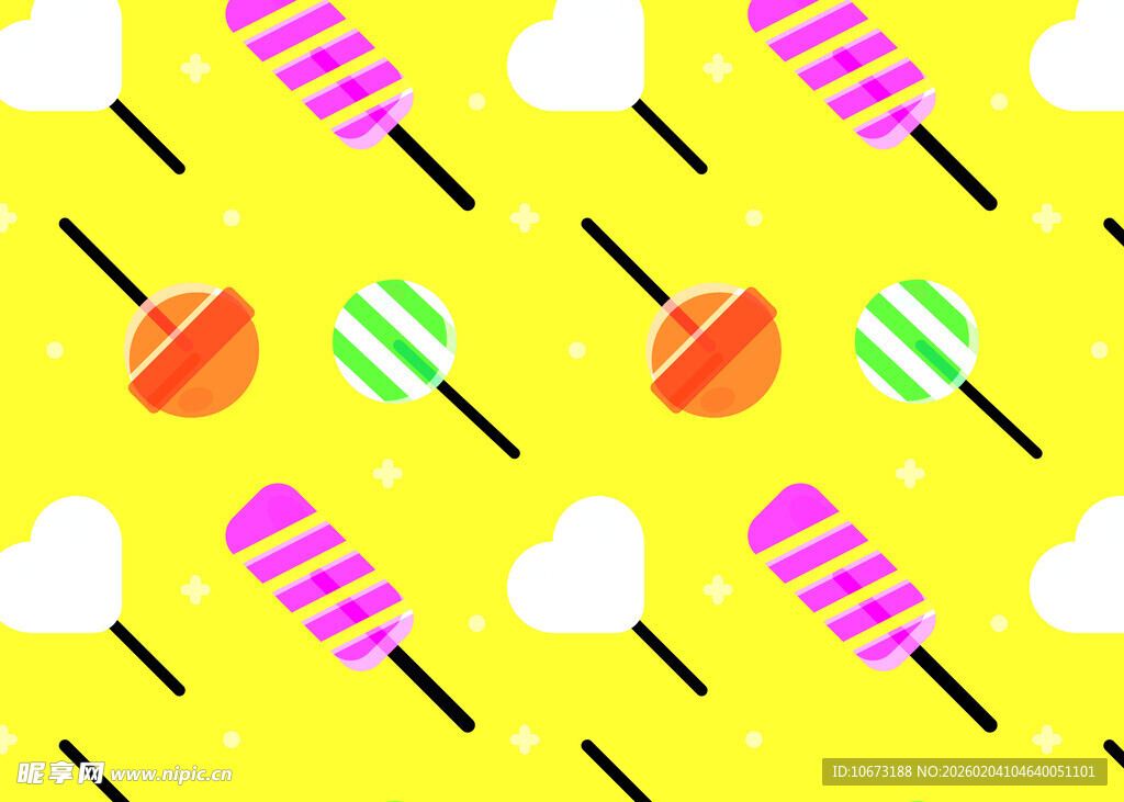 多彩棒棒糖背景图案