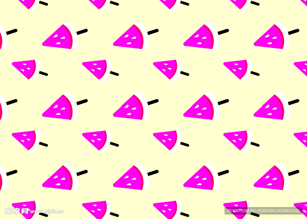粉色西瓜图案背景纹理