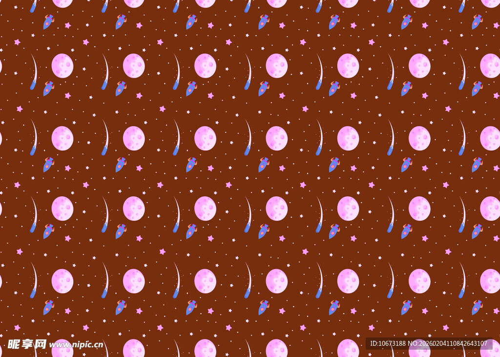 棕色底粉色圆点图案纹理