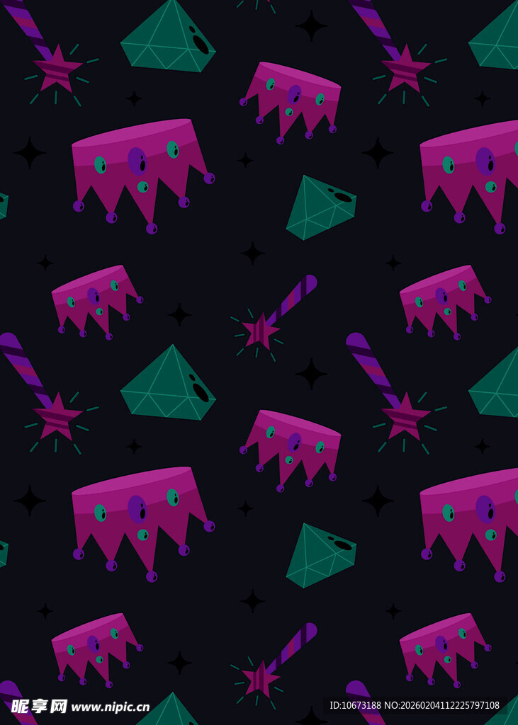 紫色绿色抽象图案背景