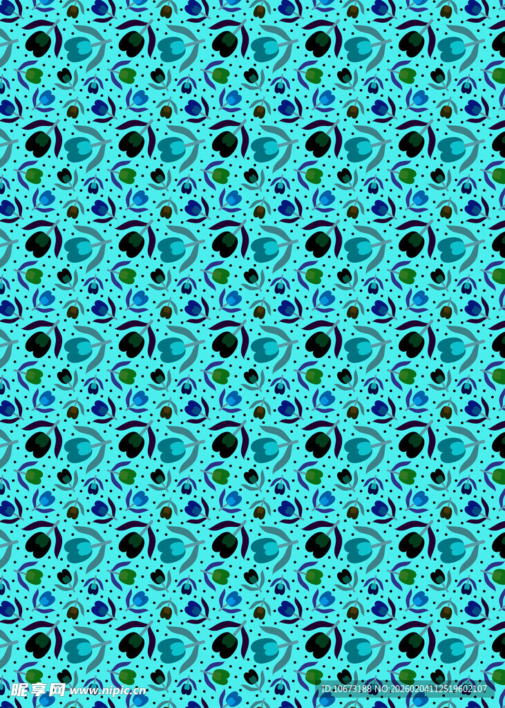 蓝底眼睛星星图案纹理