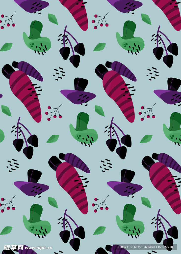 多彩蔬菜图案背景