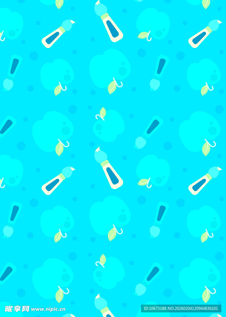 蓝色背景多彩图案纹理