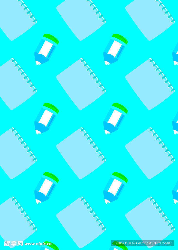 蓝色笔记本图案背景