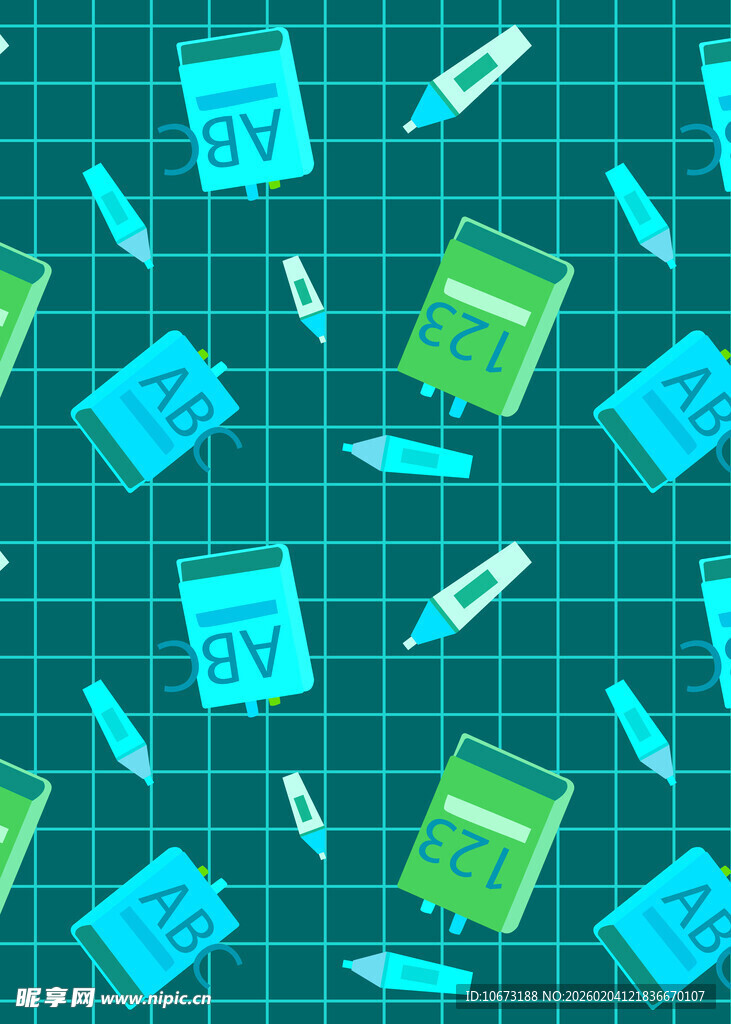 办公用品图案背景