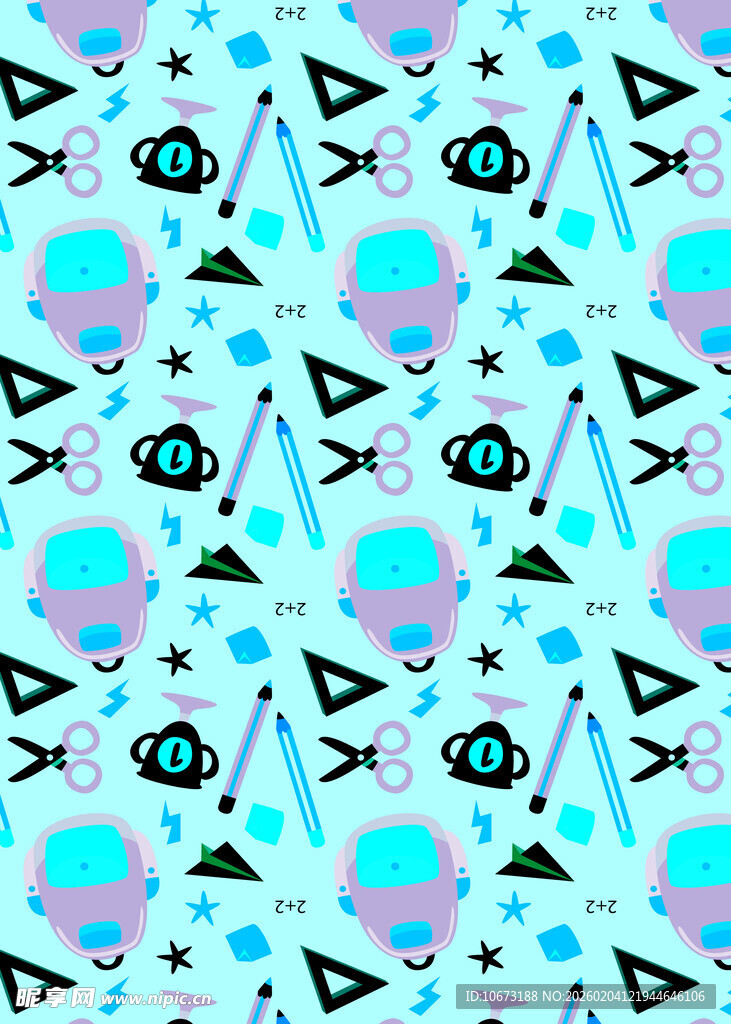 几何图案背景的多彩抽象设计