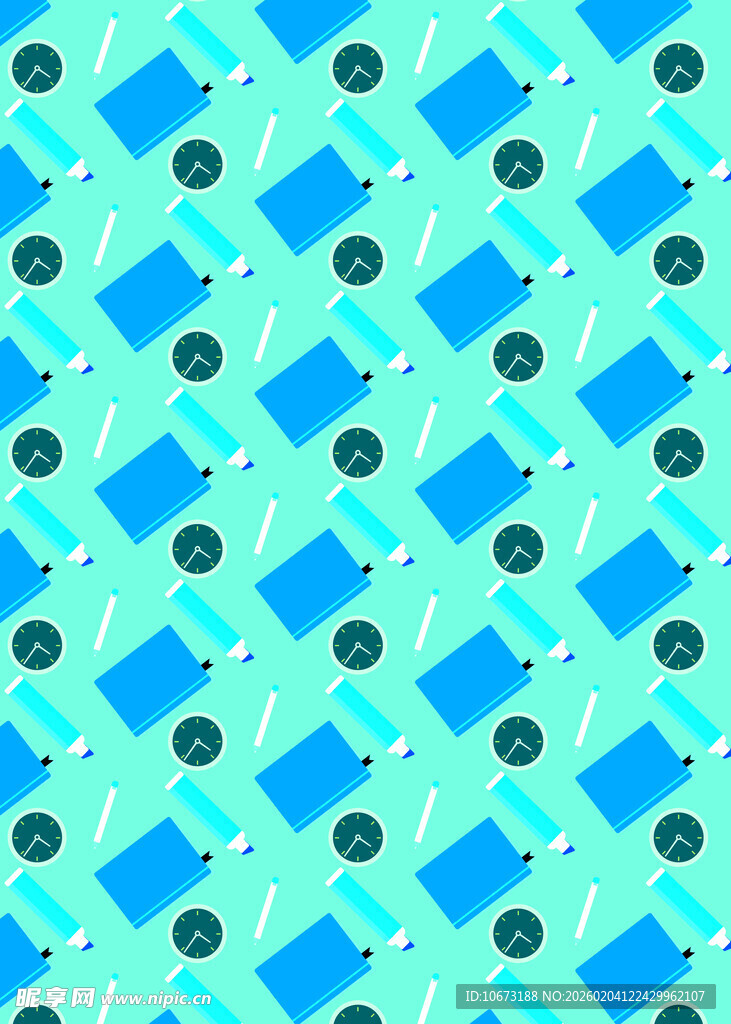 蓝绿色几何图案背景