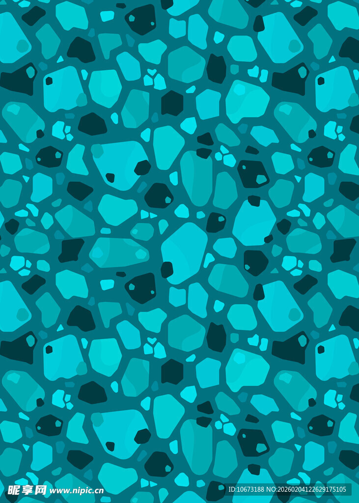 蓝绿色马赛克纹理图案