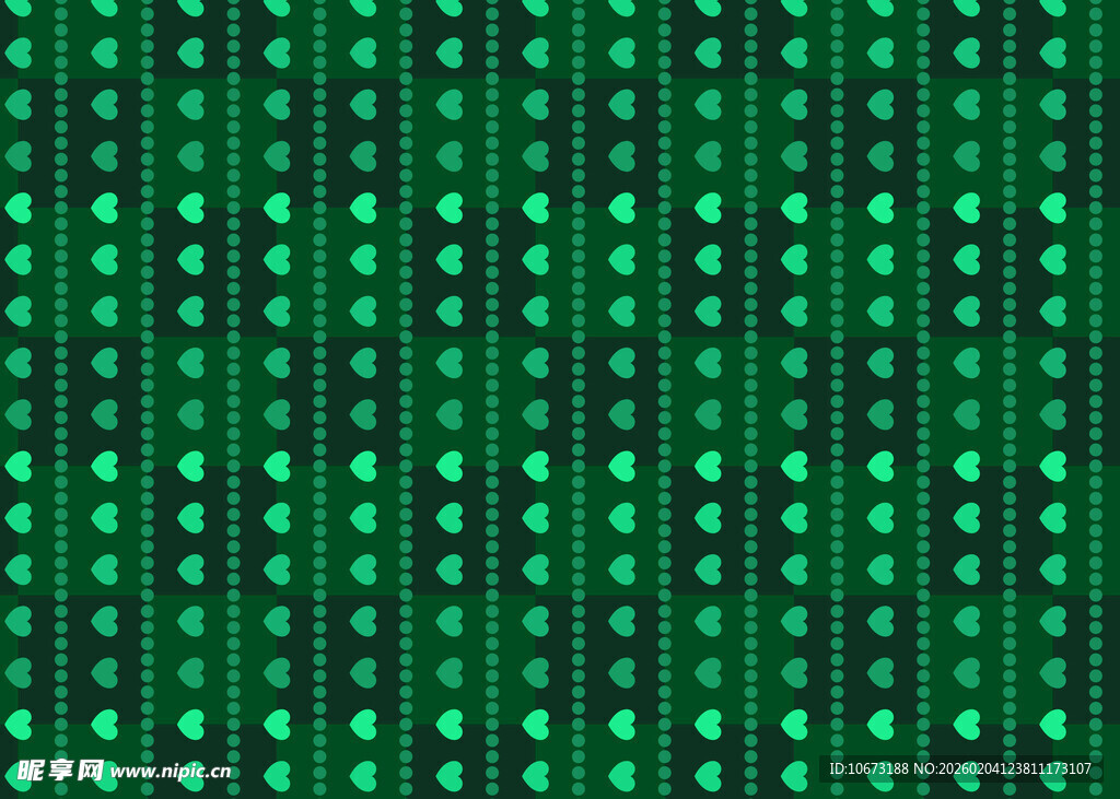 绿色像素风格几何图案背景
