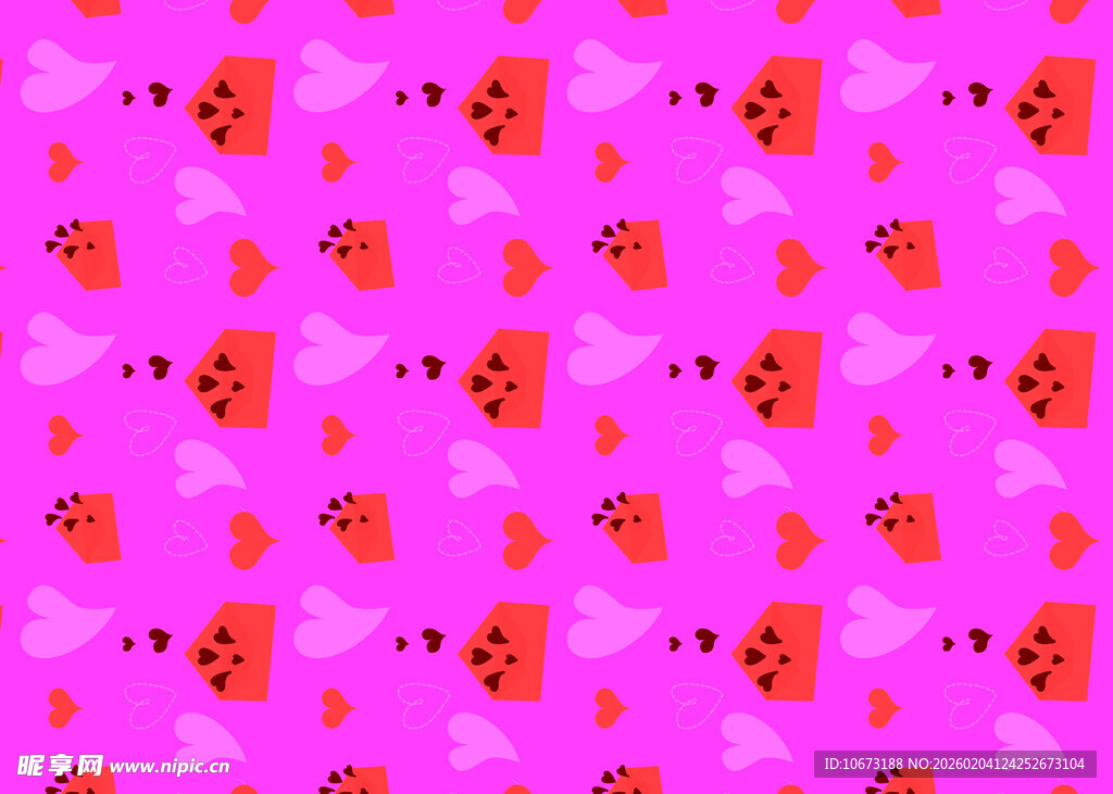 粉色背景瓢虫图案纹理