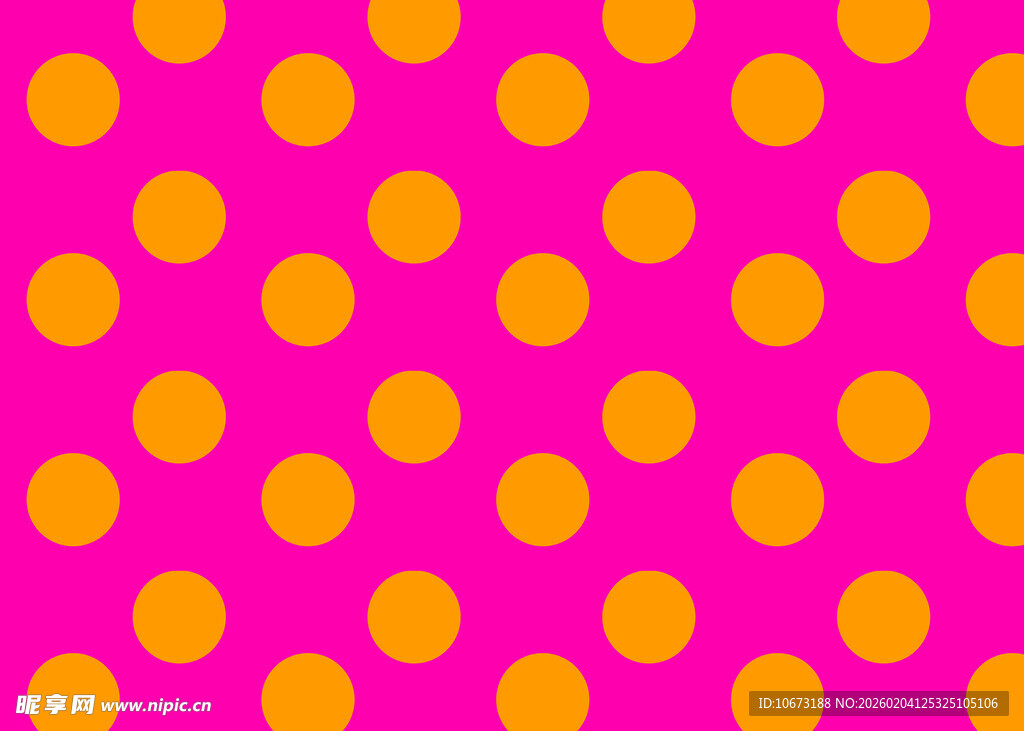 粉色底橙色圆点图案背景