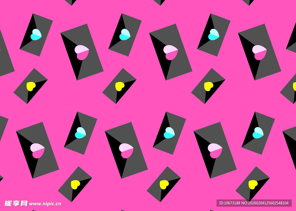 粉色背景的手机图案排列