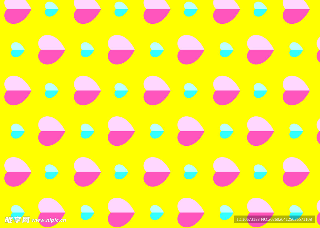 黄色背景可爱纸杯蛋糕图案