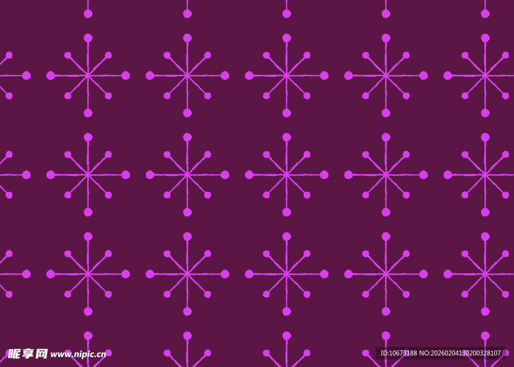紫色雪花图案无缝背景
