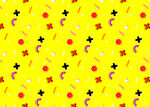 黄色背景趣味图案纹理