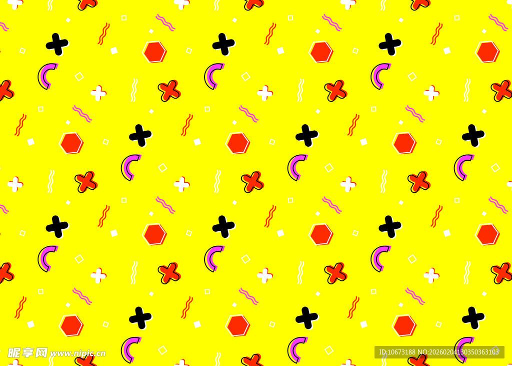 黄色背景趣味图案纹理