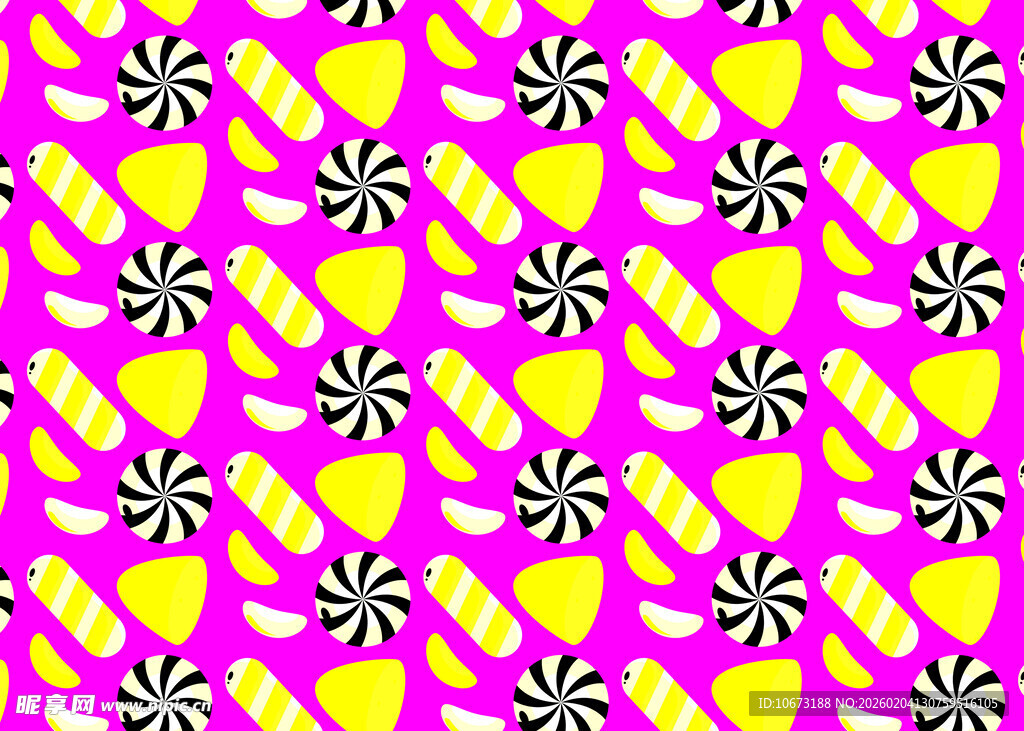 粉色底多彩图案背景