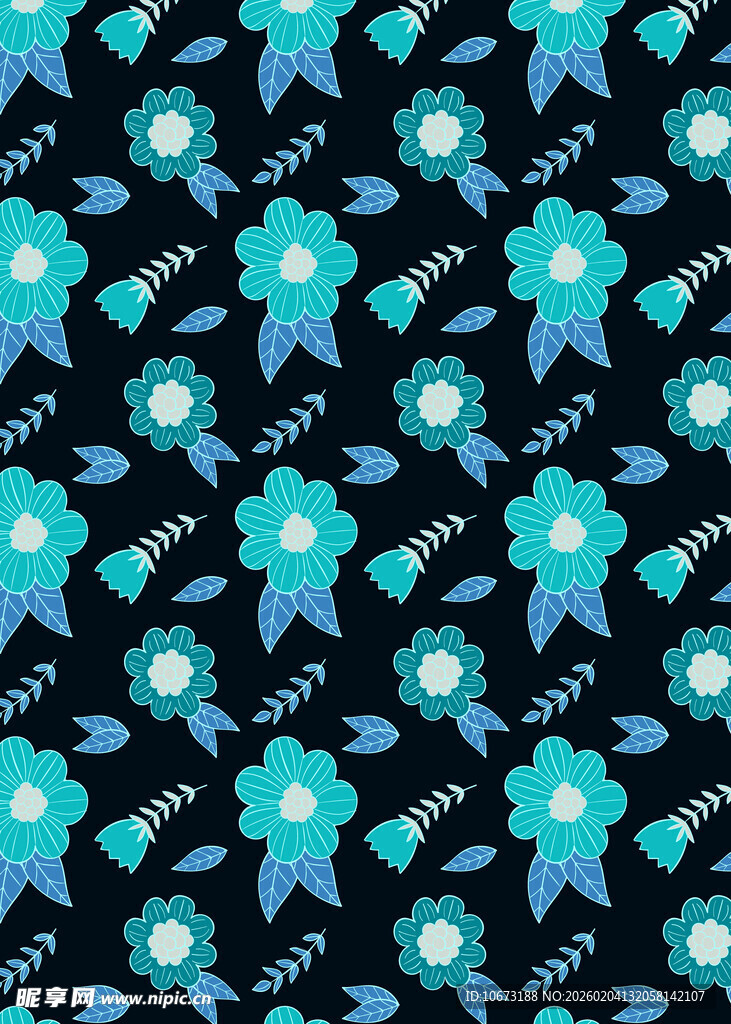 蓝色奖章图案背景设计