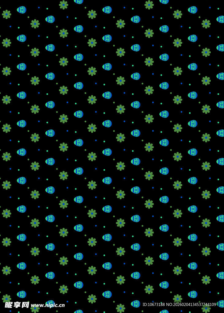 黑色背景上的多彩点状图案