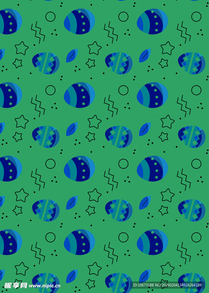 蓝色气泡图案背景纹理