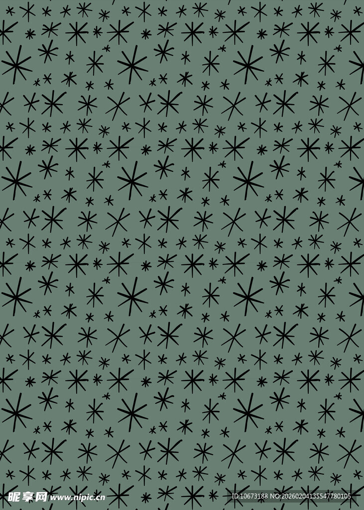 深绿底星星图案纹理背景