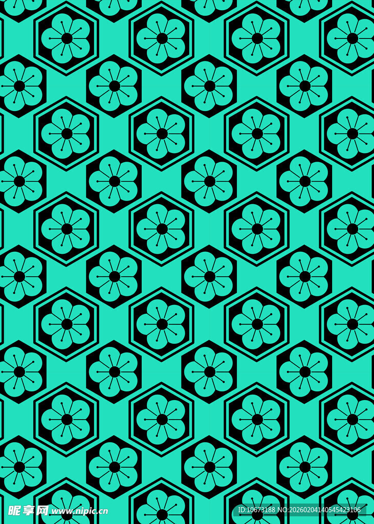 青绿色几何图案纹理背景