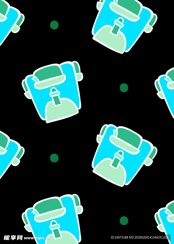 卡通风格电子秤图案背景