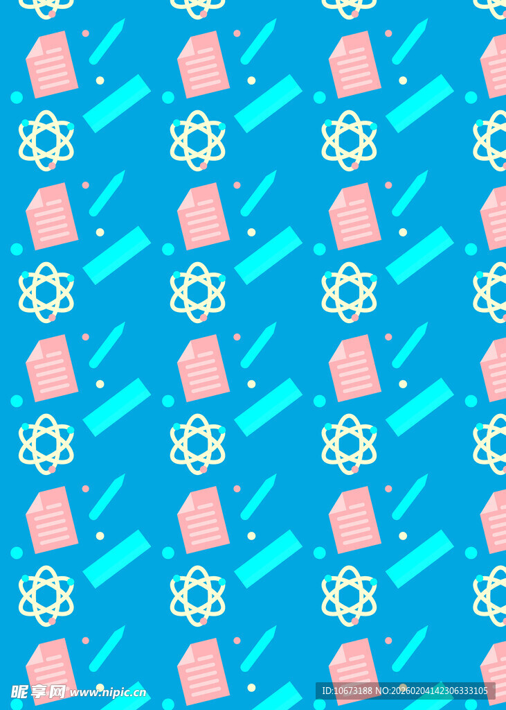 海洋主题无缝图案背景