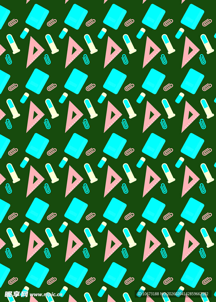 几何图案绿色背景纹理