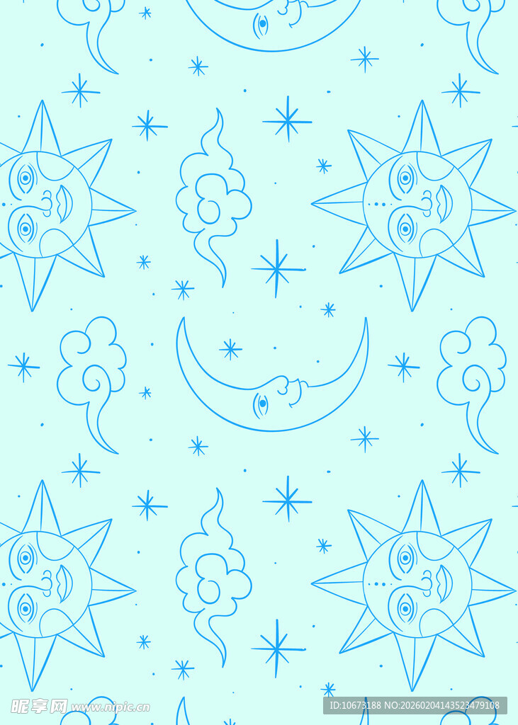 梦幻星空图案背景